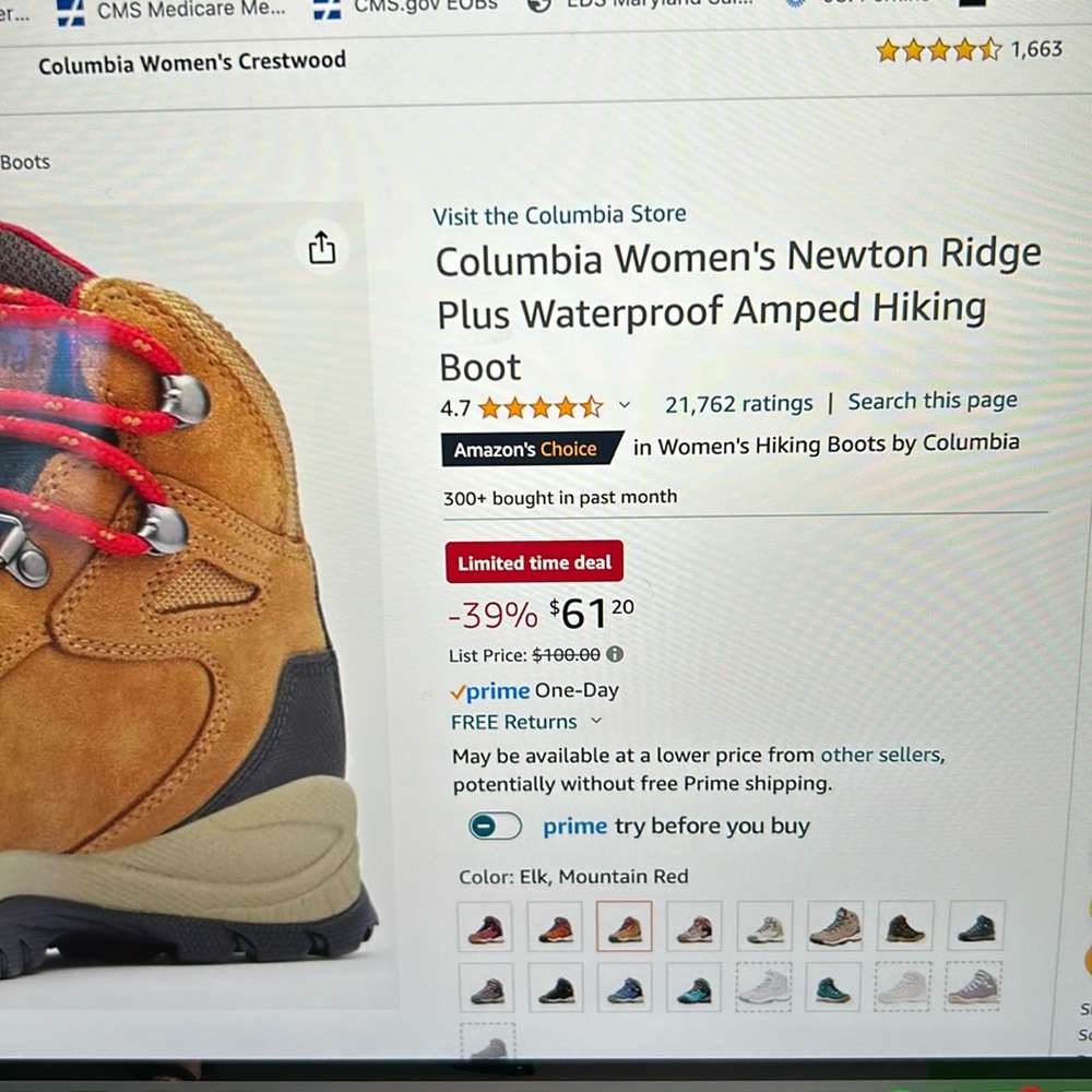 Columbia Hiking Boots